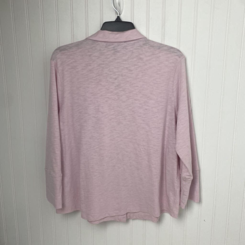 LONG SLEEVE KNIT BUTTON UP TOP