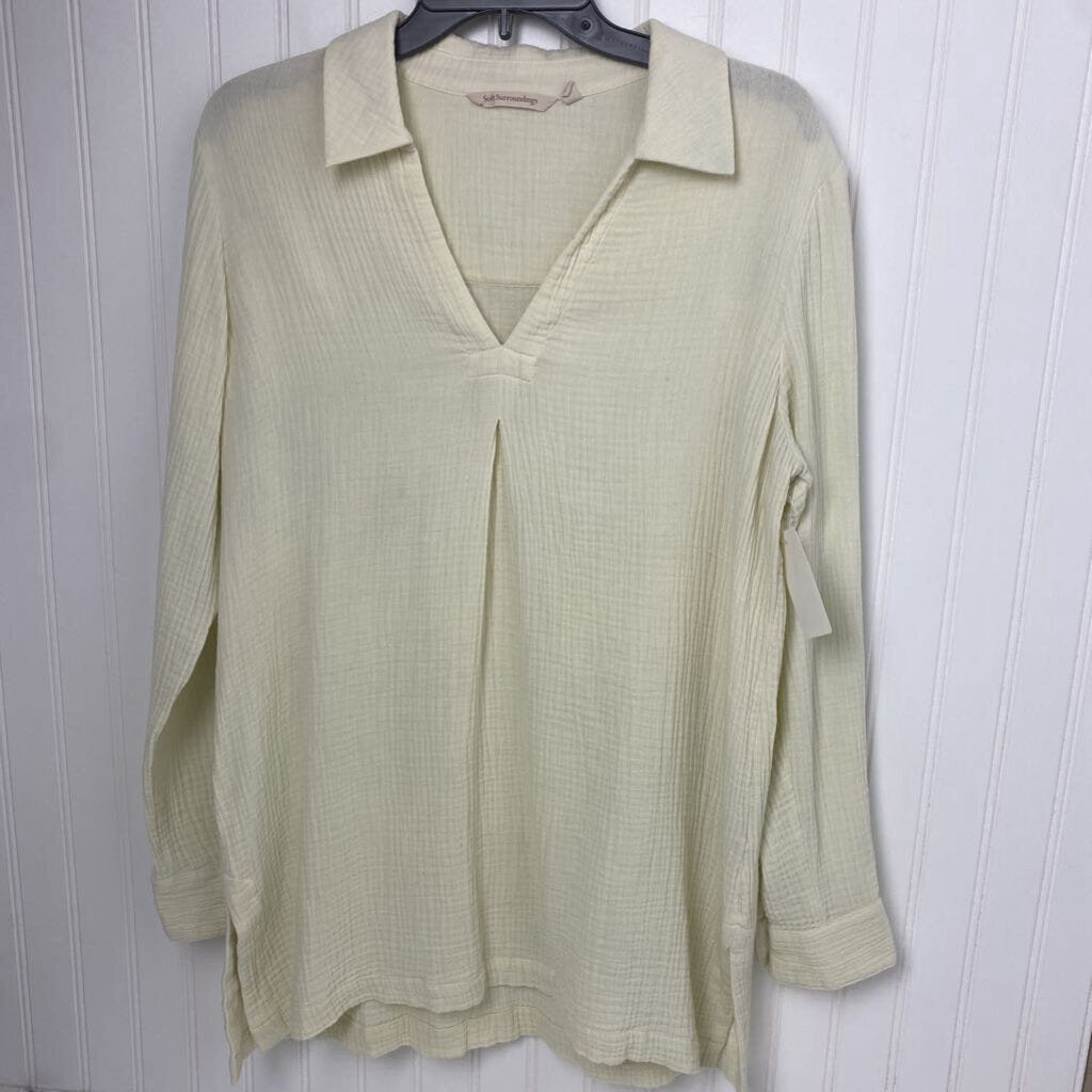 LONG SLEEVE V NECK TOP