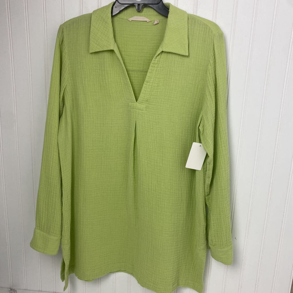 LONG SLEEVE V NECK TOP