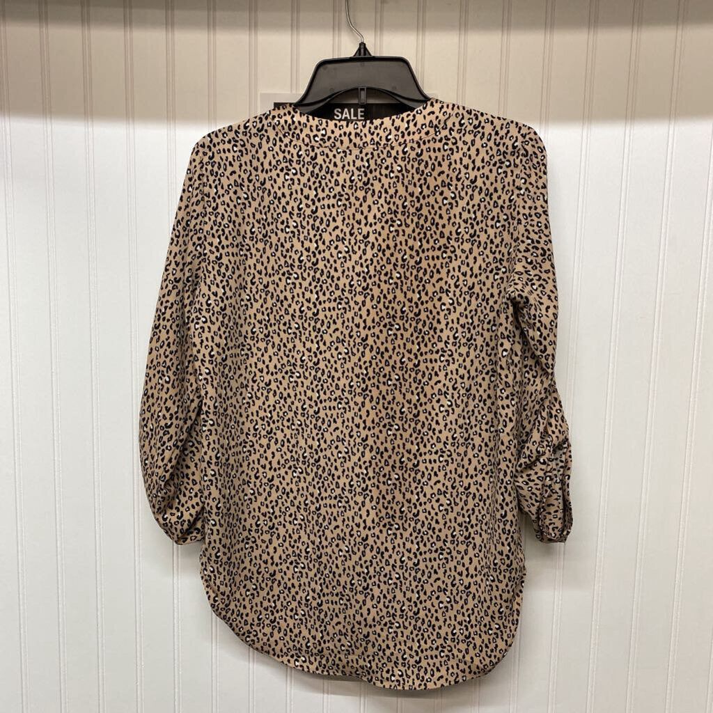 TAN CHEETA PRINT LONG SLEEVED