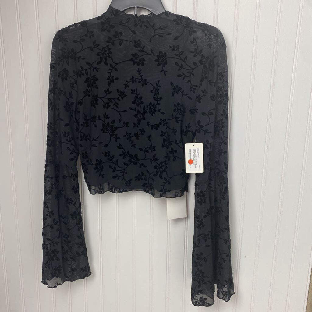 LONG SLEEVE SHEER TOP