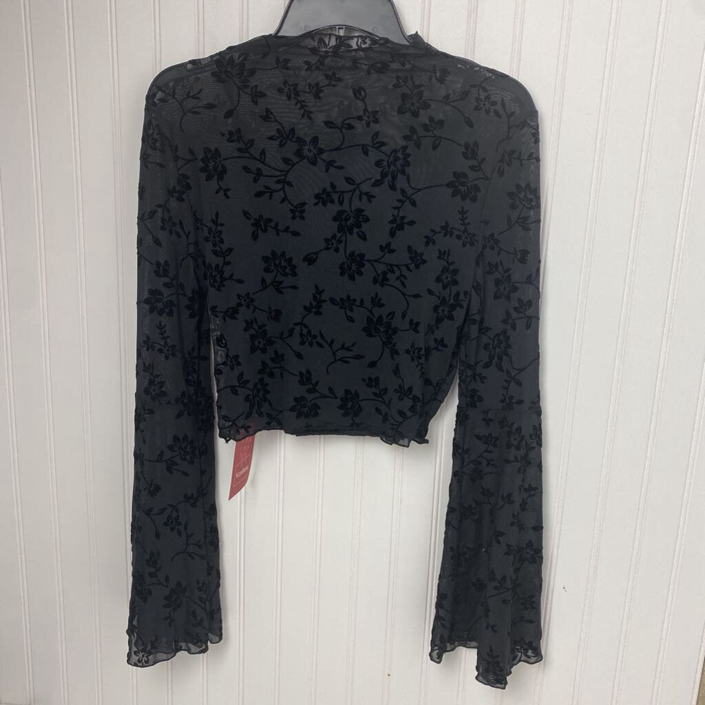 LONG SLEEVE SHEER TOP