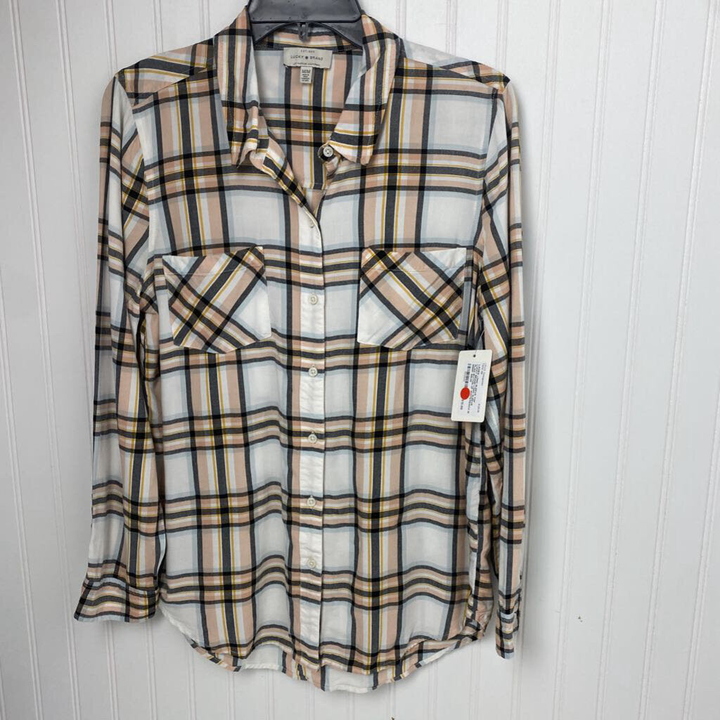 LONG SLEEVE PLAID BUTTON UP