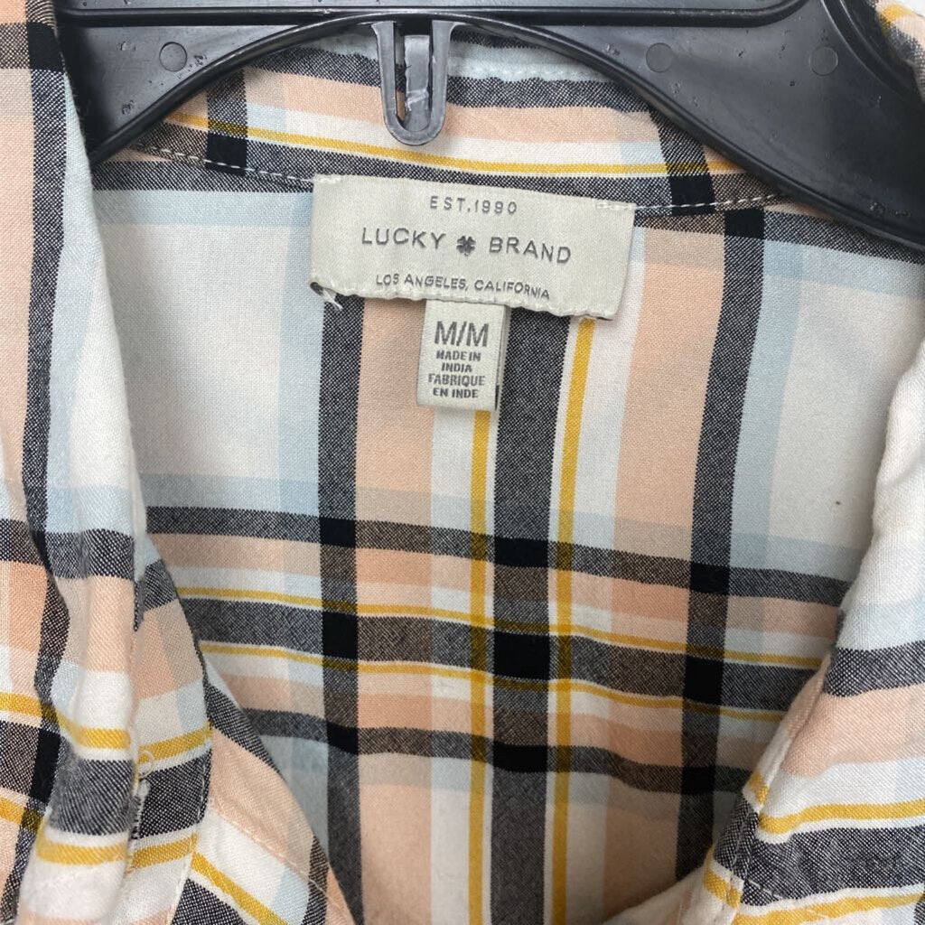 LONG SLEEVE PLAID BUTTON UP