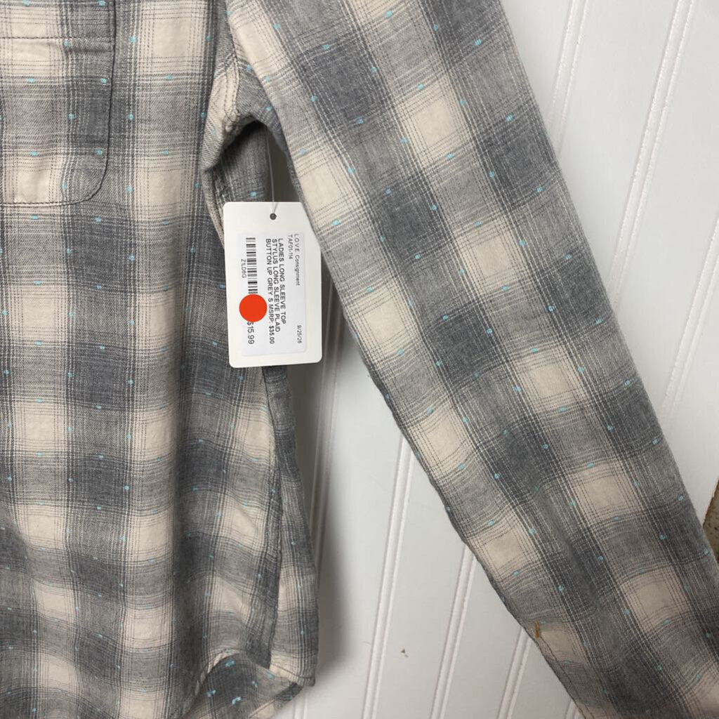 LONG SLEEVE PLAID BUTTON UP