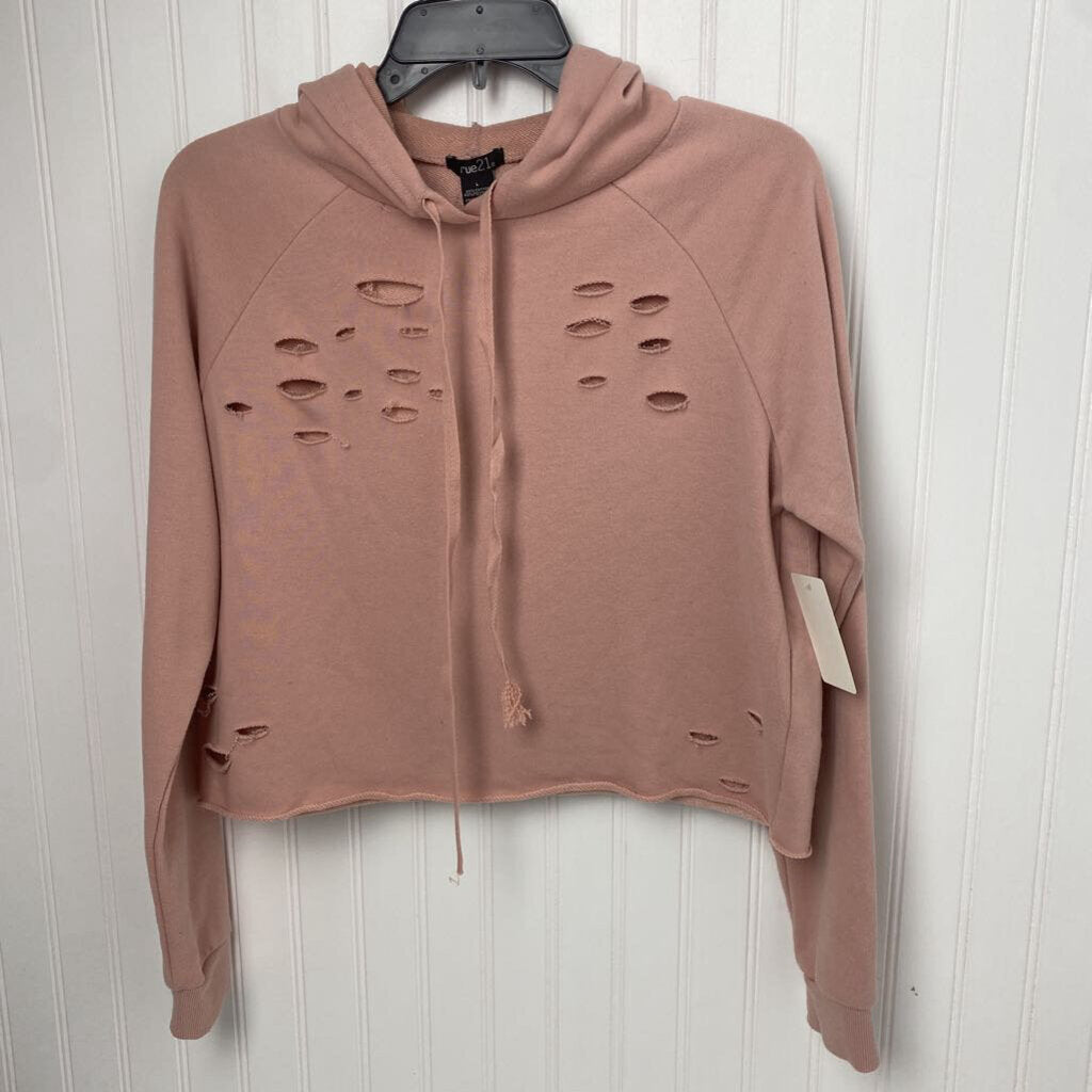 CROPPED HOODED SWEATSHIRT