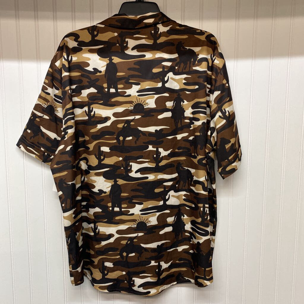 *COWBOY PATTERN POLO TEE