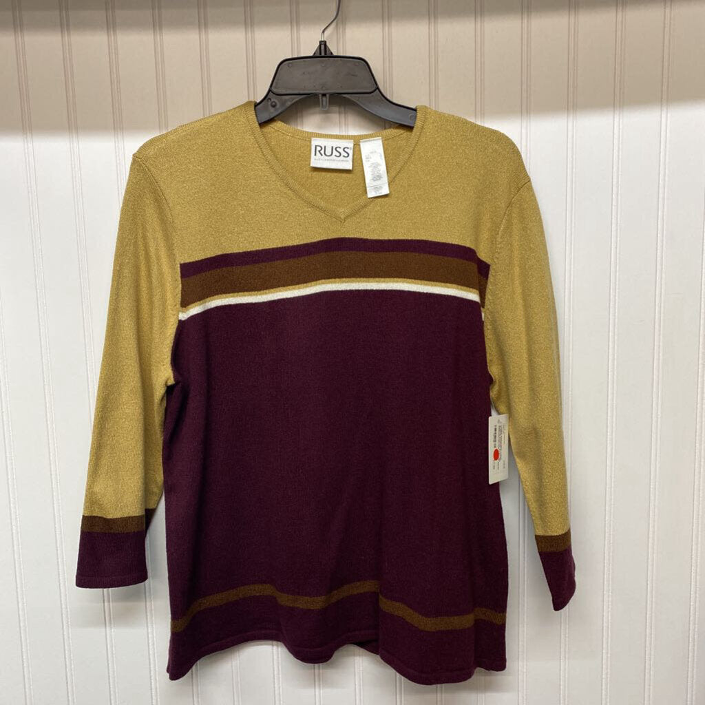 *LONG SLEEVE STRIPED SWEATER