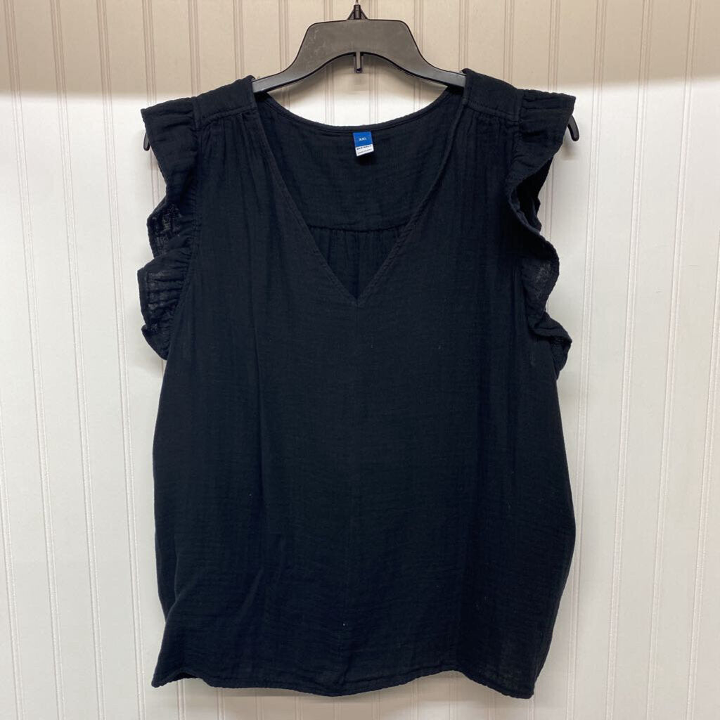 RUFFLED SLEEVED TOP