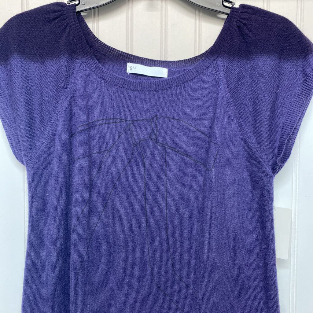 *SHORT SLEEVE MID LENGTH SWEATER DRESS