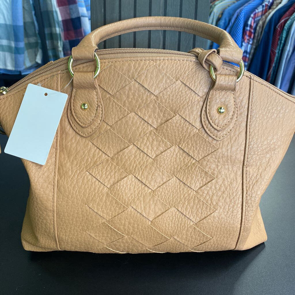 *WOVEN DOME SATCHEL HANDBAG