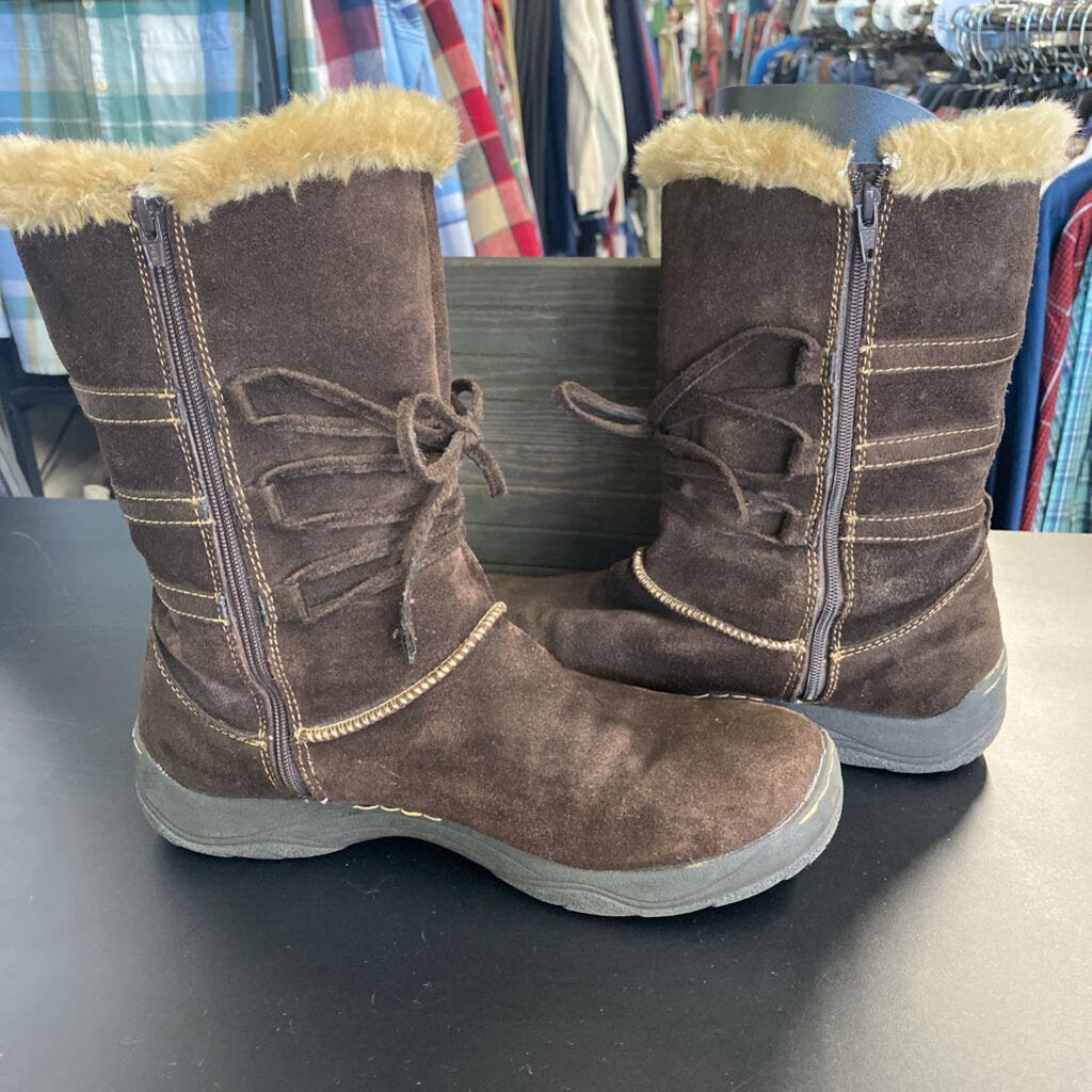 SUEDE MID CALF WINTER BOOT