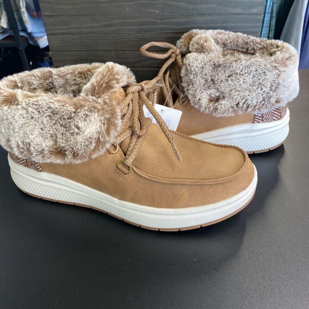 FAUX FUR ANKLE BOOTS