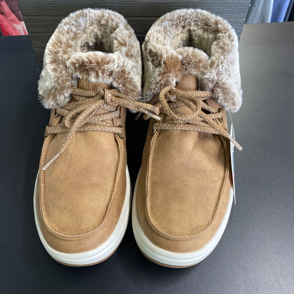 FAUX FUR ANKLE BOOTS