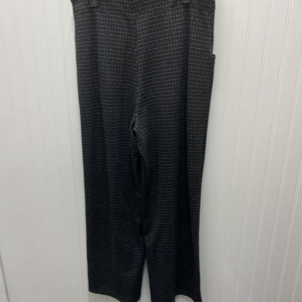 FLAT FRONT KNIT WIDE LEG PANTS