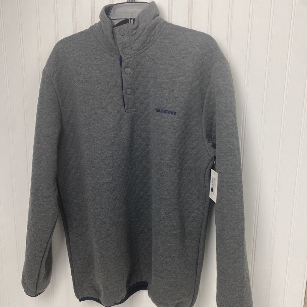 SNAP NECK KNIT PULLOVER