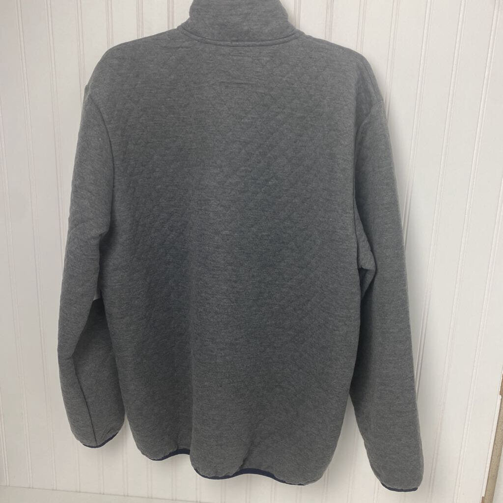 SNAP NECK KNIT PULLOVER