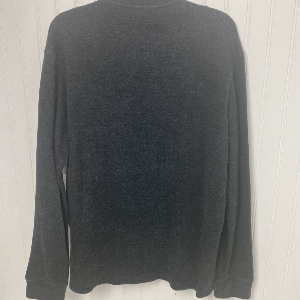 LONG SLEEVE RIBBED KNIT SHIRT