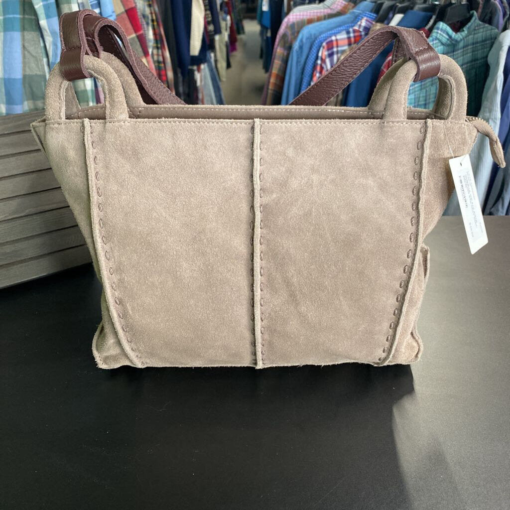 SUEDE SHOULDER BAG