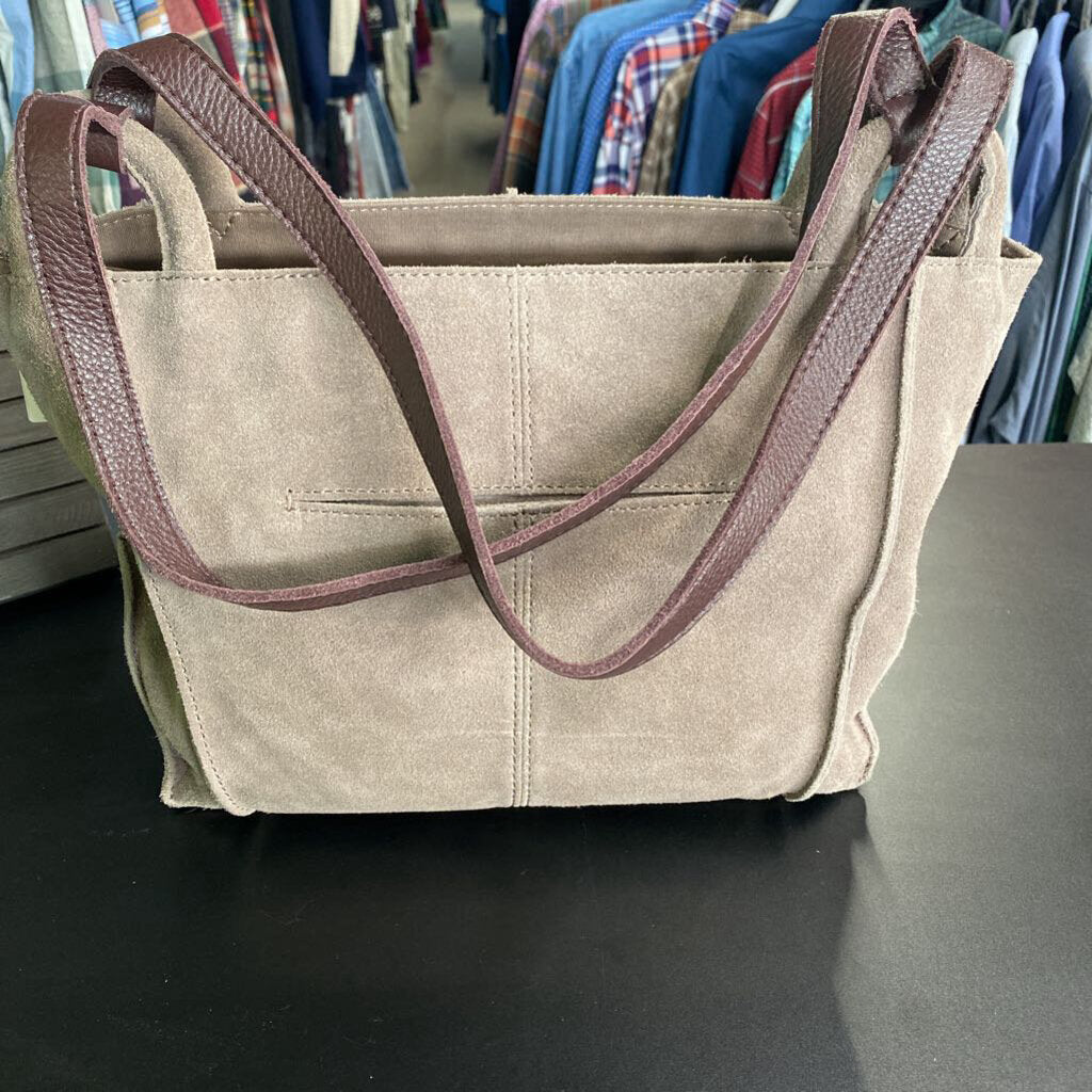 SUEDE SHOULDER BAG