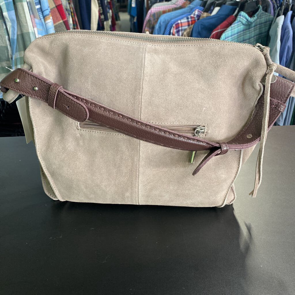 SUEDE SHOULDER BAG