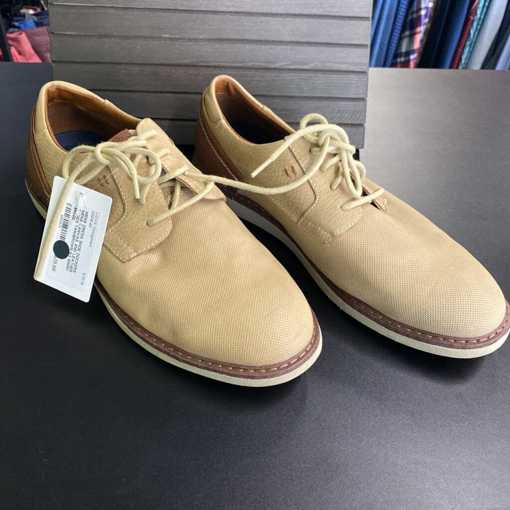 MENS CANVAS AND LEATHER SHOES