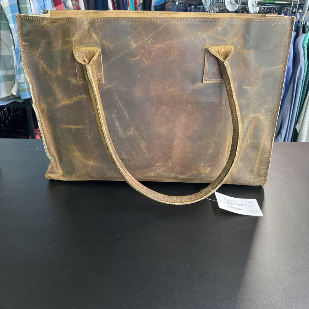 LEATHER SATCHEL PURSE