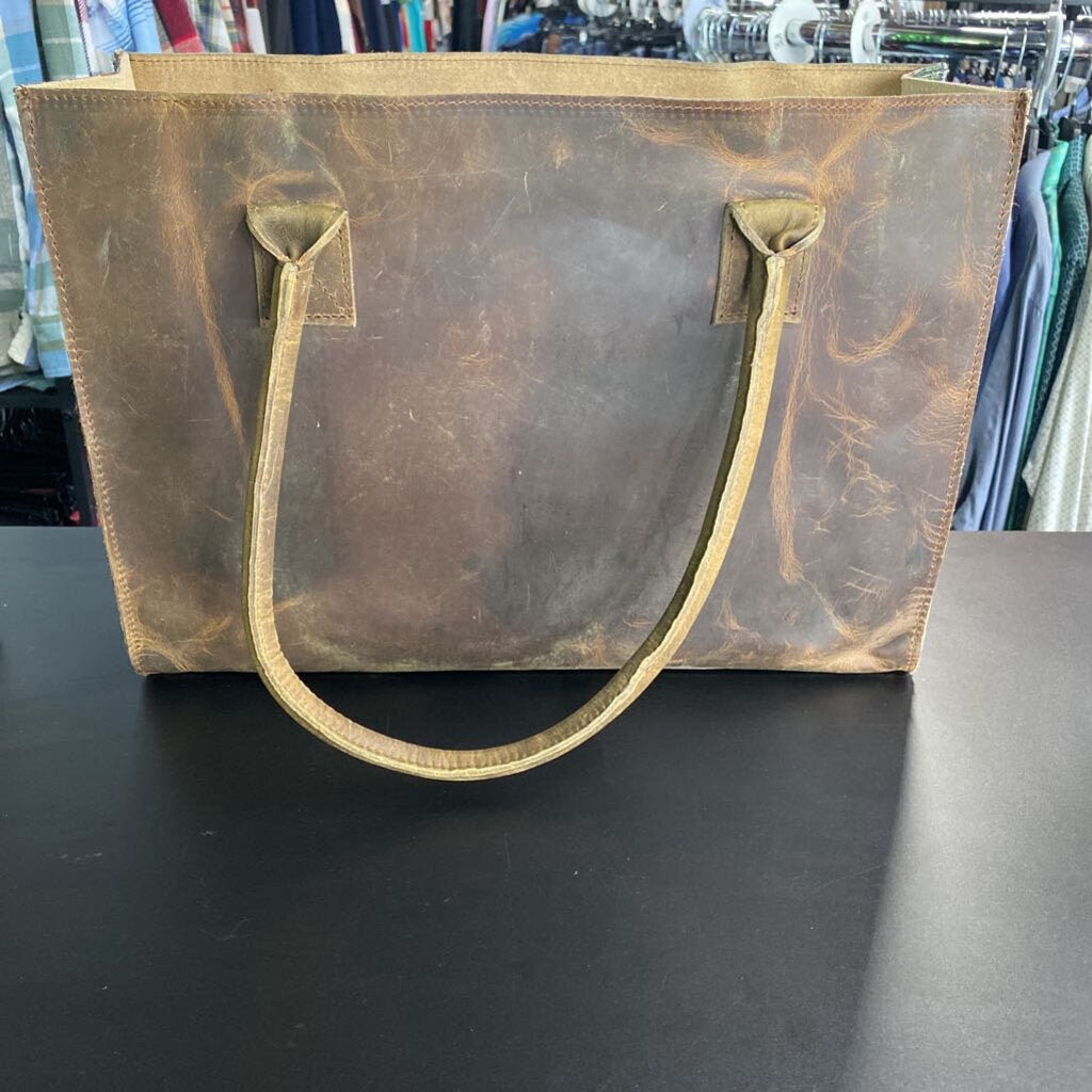 LEATHER SATCHEL PURSE
