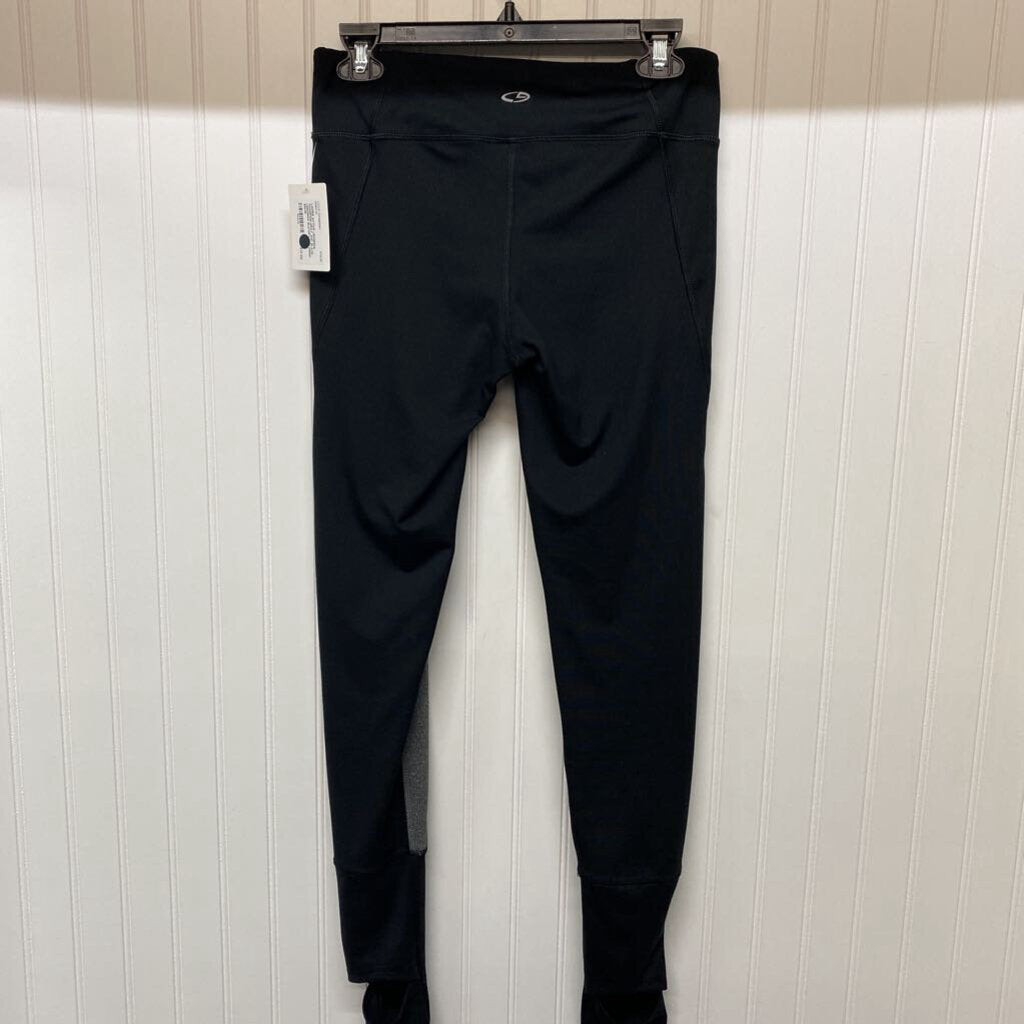 GRAY AND BLACK LEGGINGS