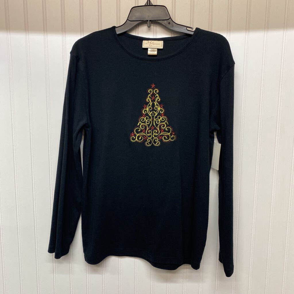 EMBROIDERED GOLD CHRISTMAS TREE
