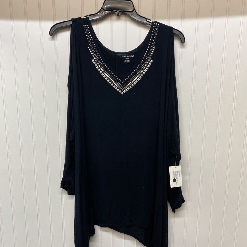 LONG SLEEVE COLD SHOULDER TUNIC