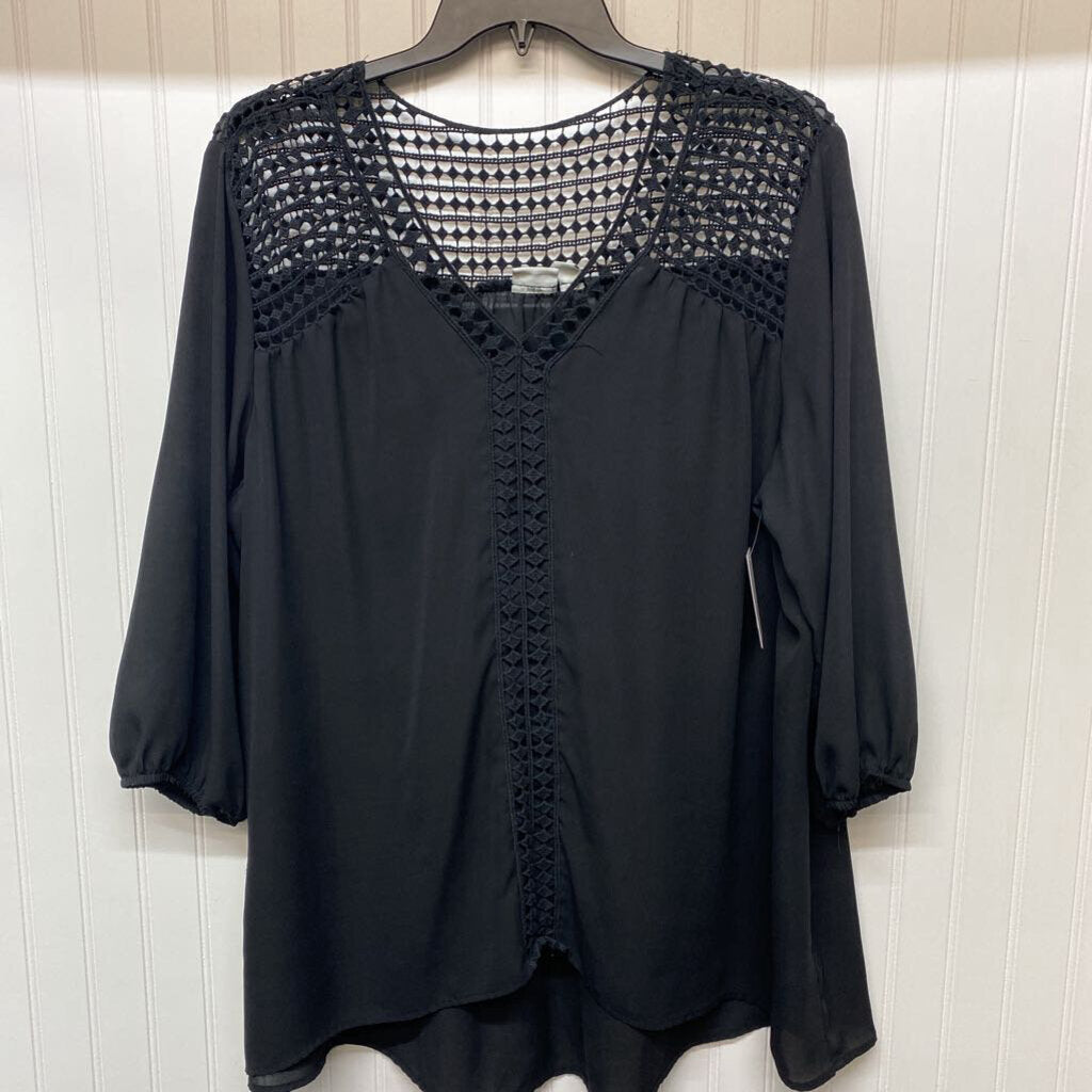 LONG SLEEVE SHEER BLOUSE