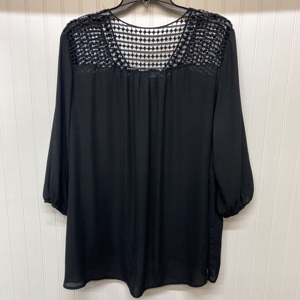 LONG SLEEVE SHEER BLOUSE