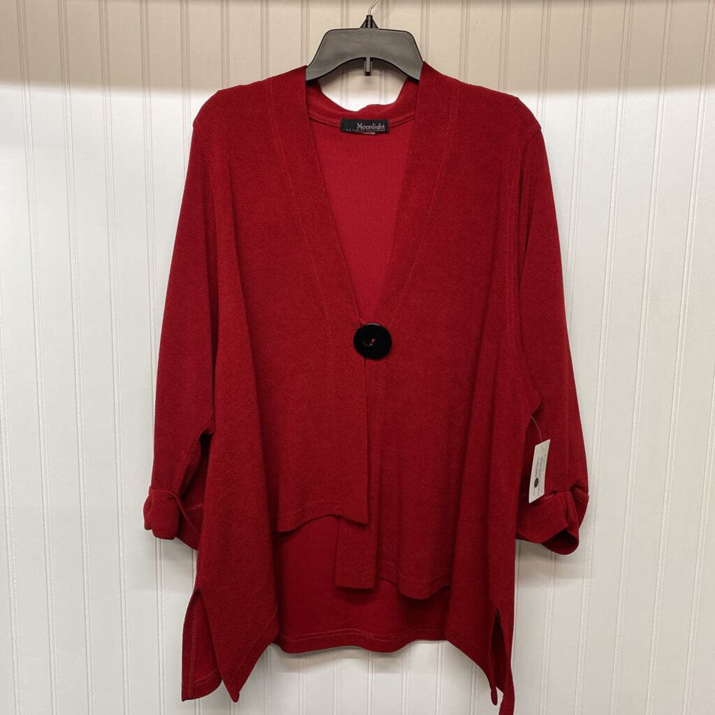 RED WITH BIG BLACK BUTTON