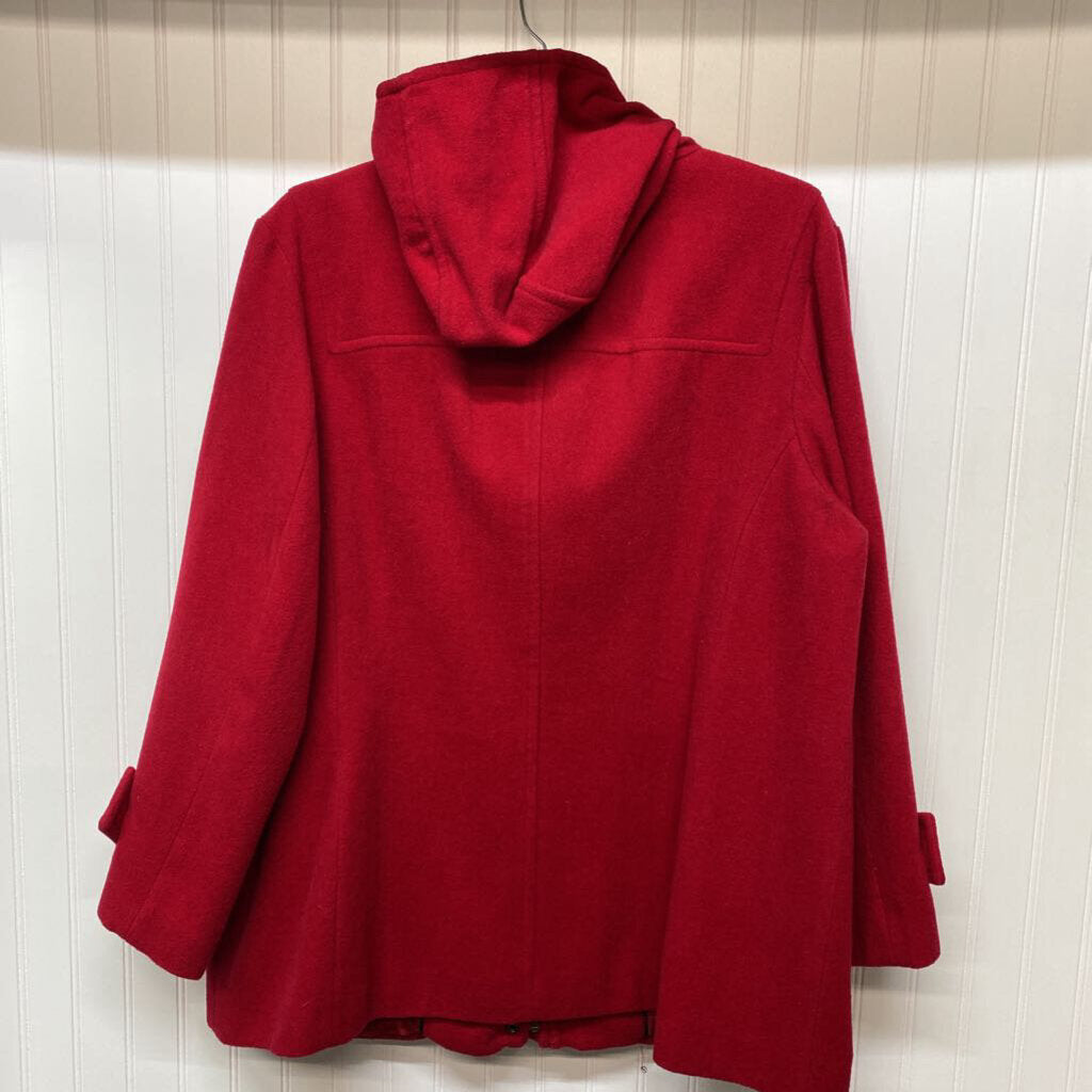 HOODED WOOL COAT