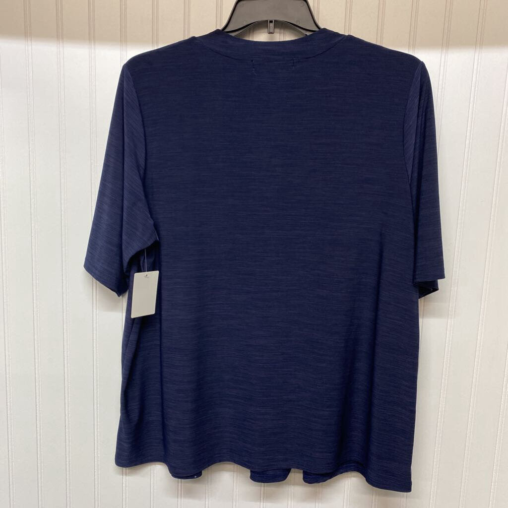 SHORT SLEEVE KNIT TOP