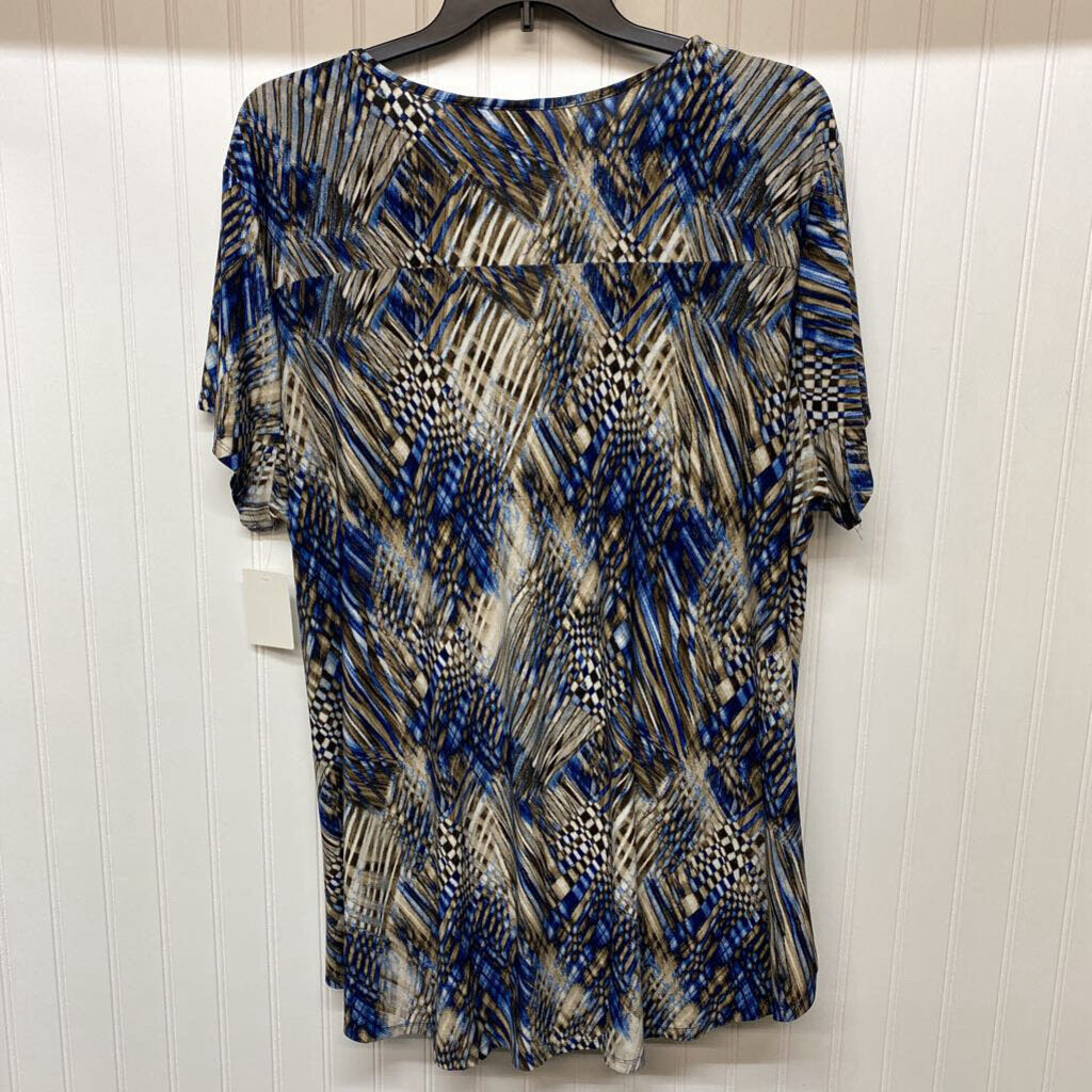 SHORT SLEEVE KNIT TOP