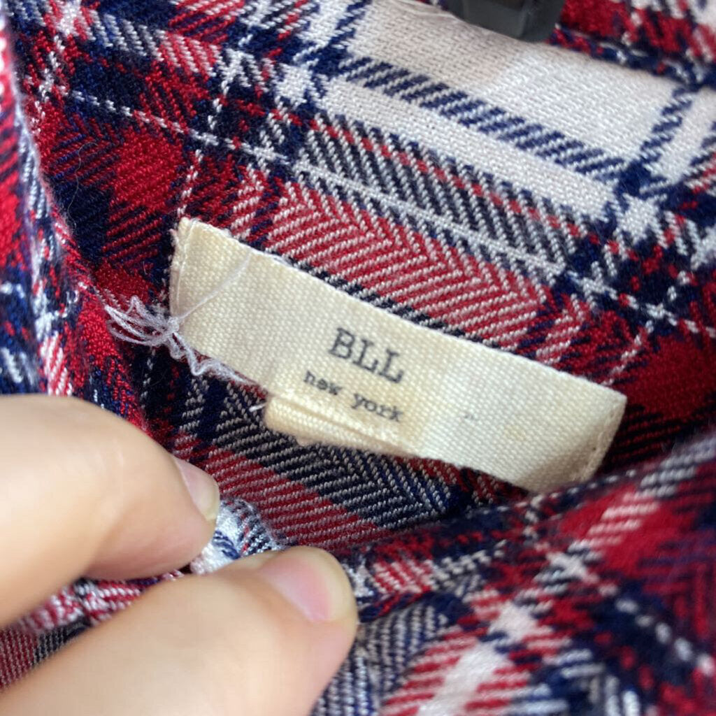 RED AND WHITE PLAID FLANNEL