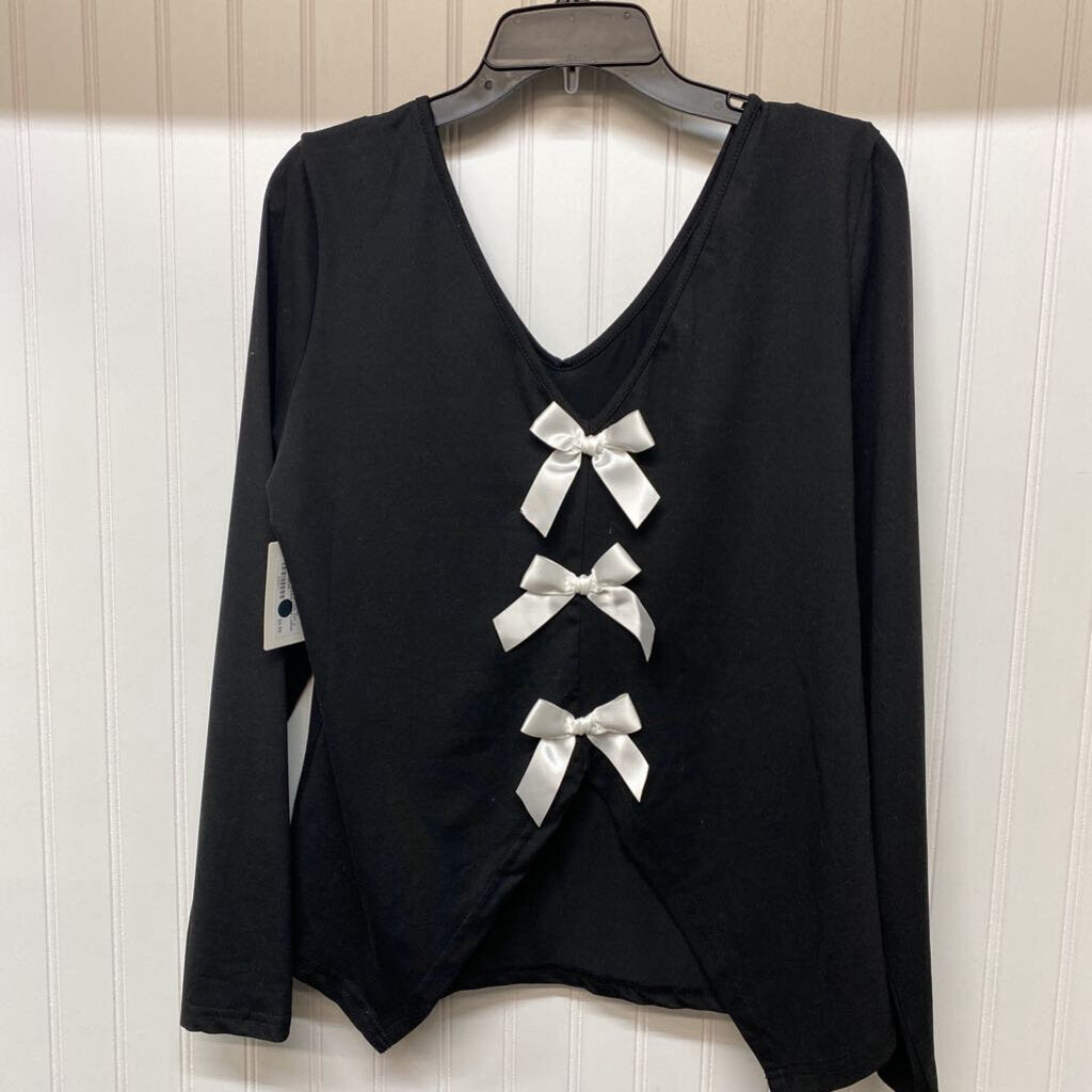 LOW CUT V NECK WITH BOWS