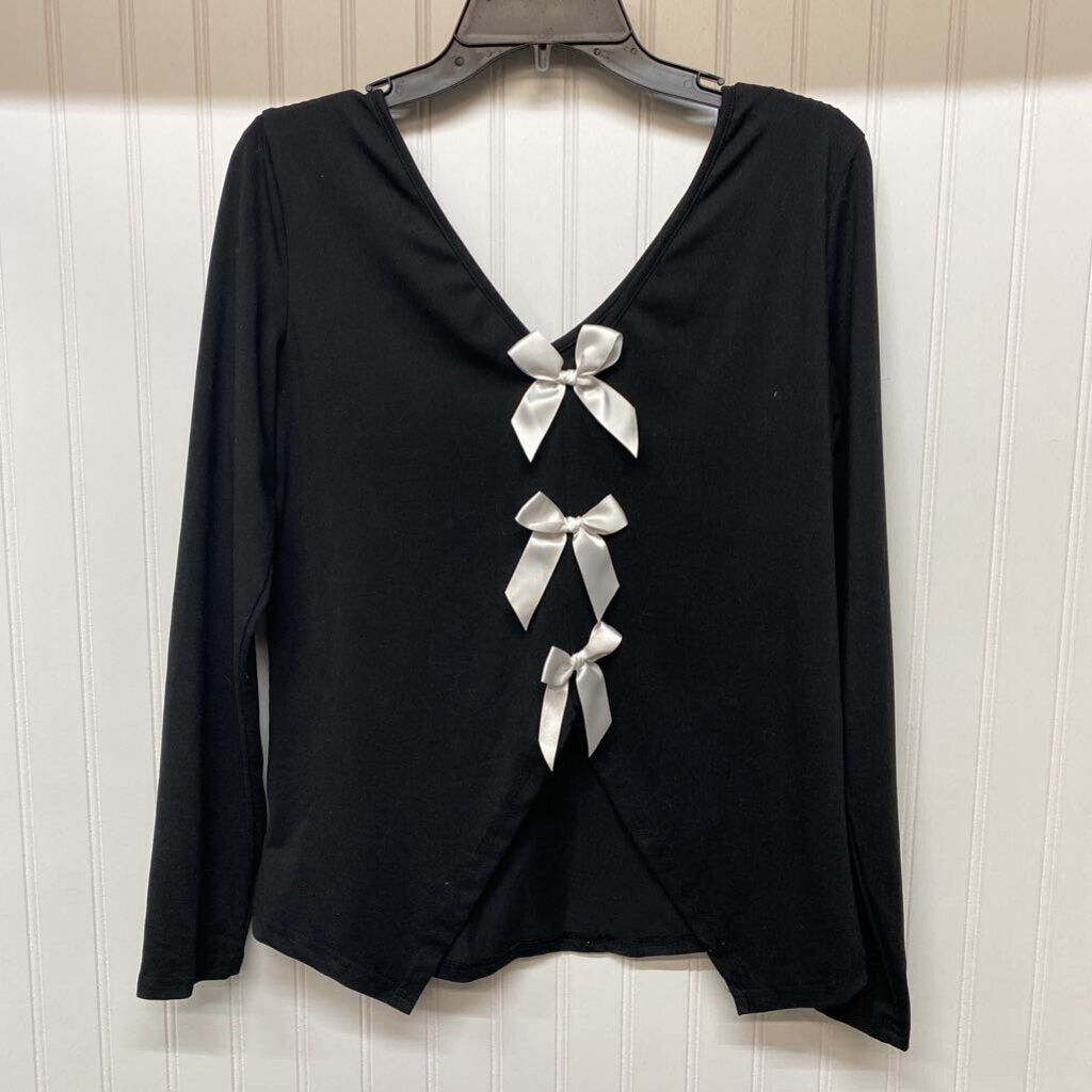 LOW CUT V NECK WITH BOWS