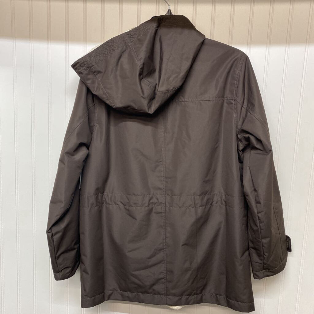 HOODED REVERSIBLE COAT