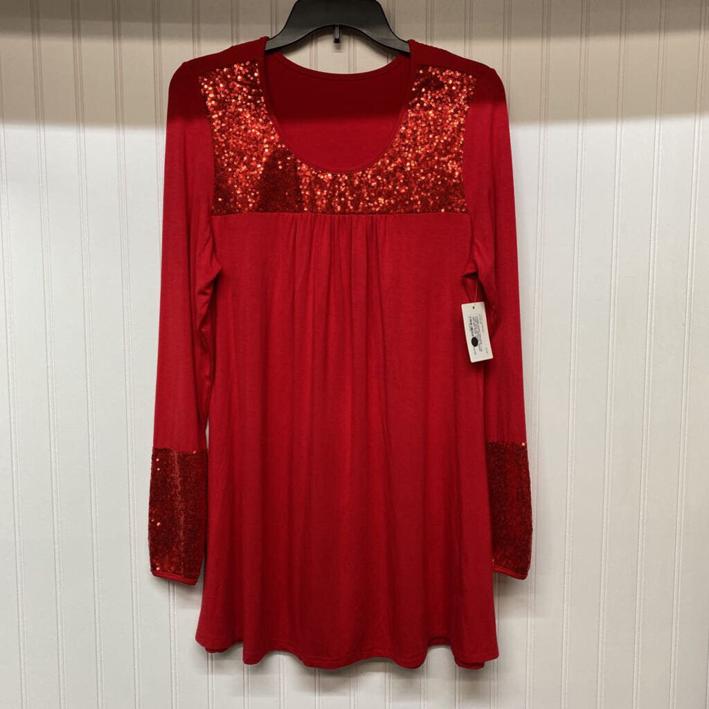 GLITTER LONG SLEEVED SHORT DRESS