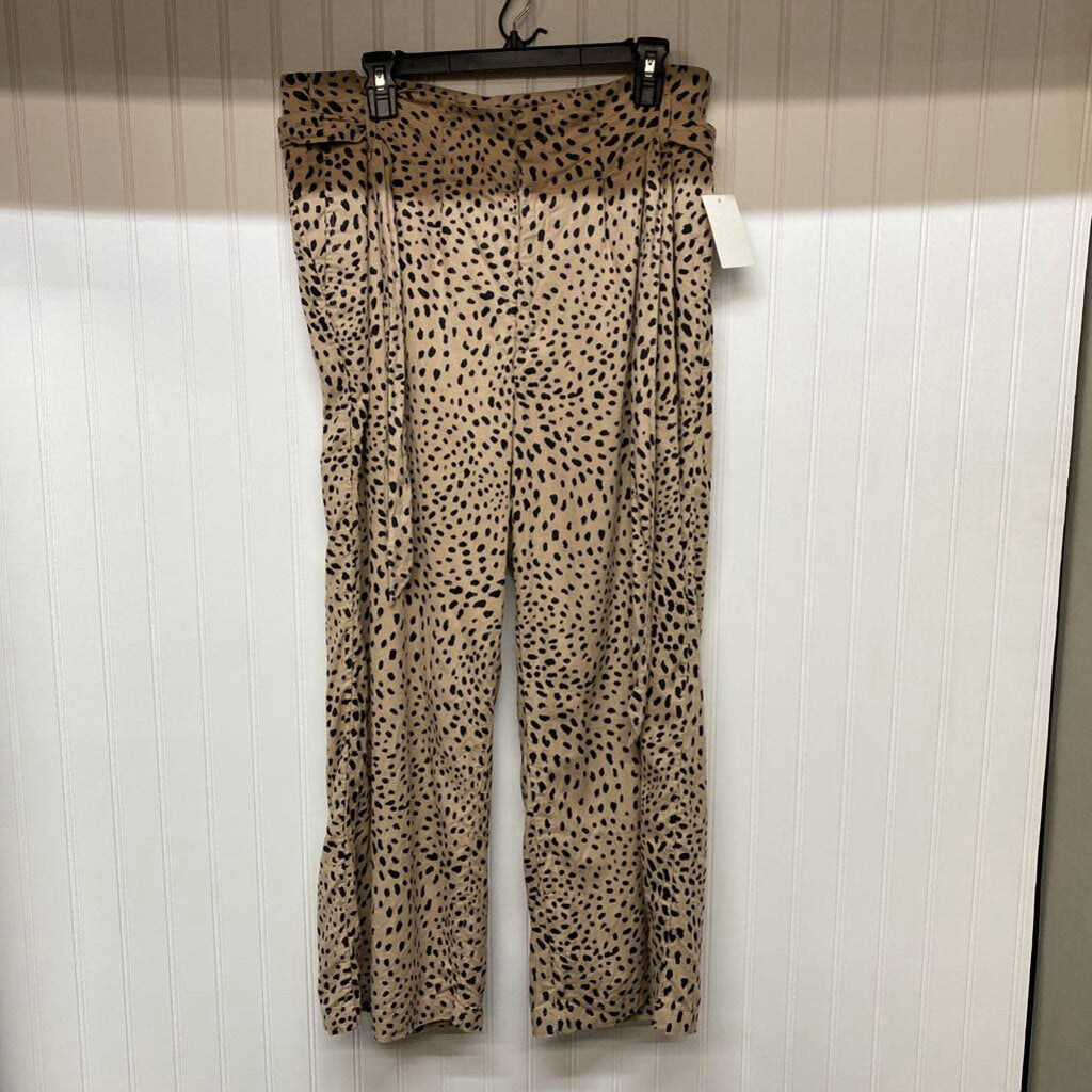 DRAWSTRING WIDE LEGGED PANTS