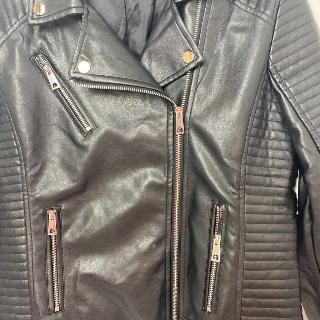 FAUX LEATHER JACKET