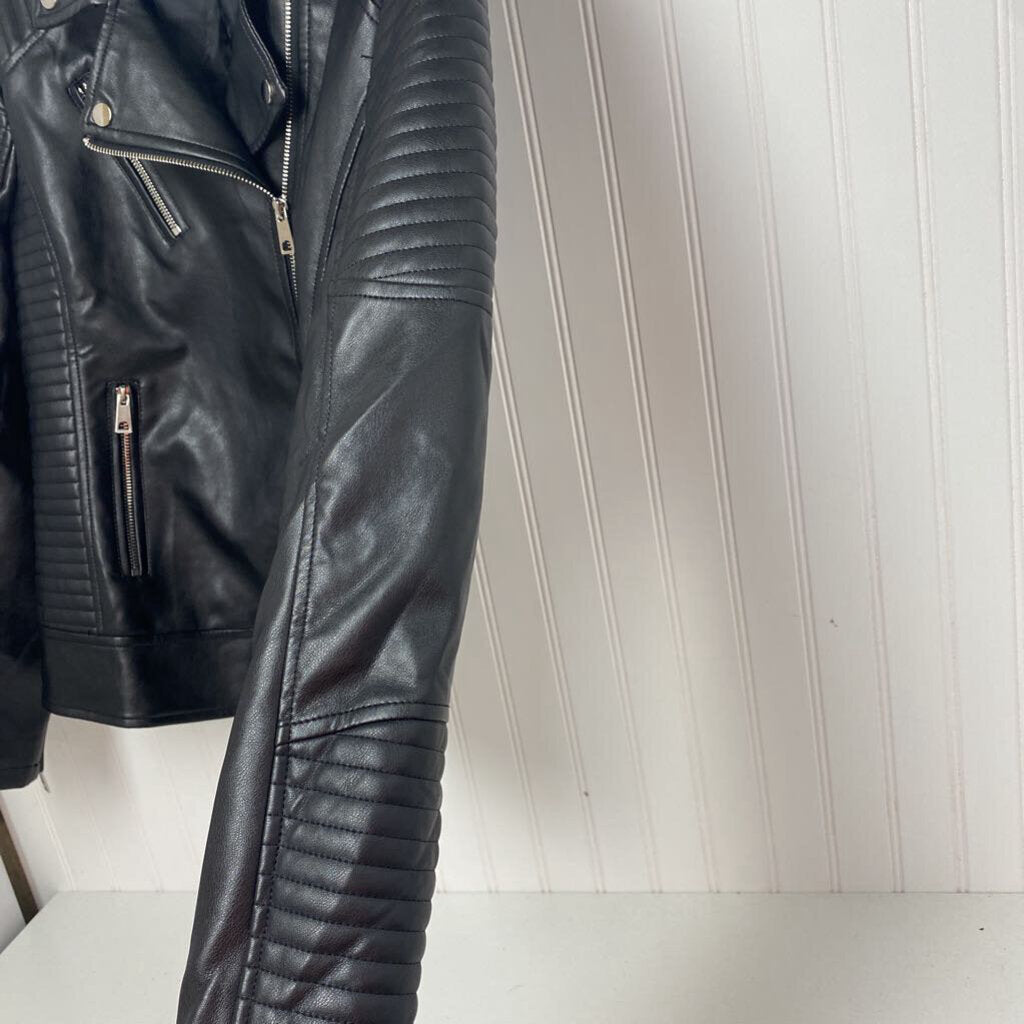 FAUX LEATHER JACKET