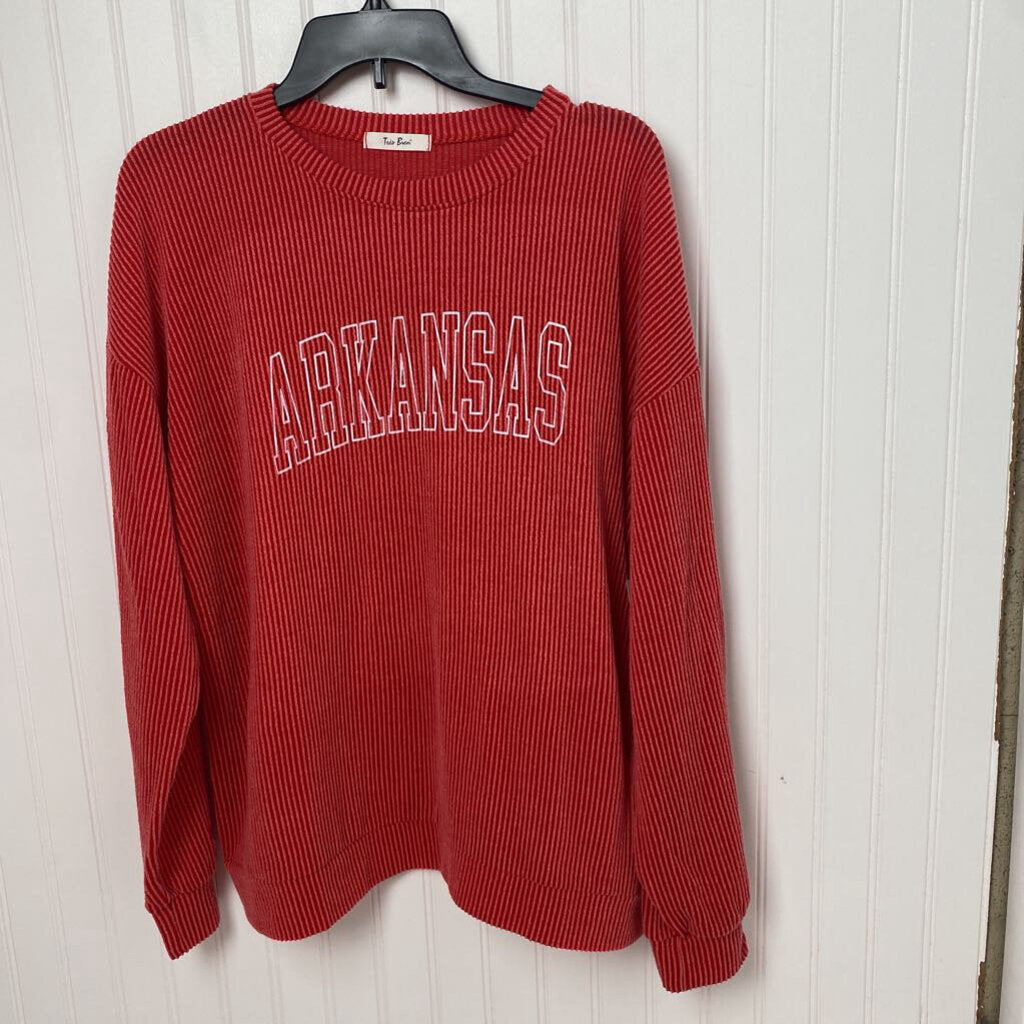 RIBBED GRAPIC LONG SLEEVED