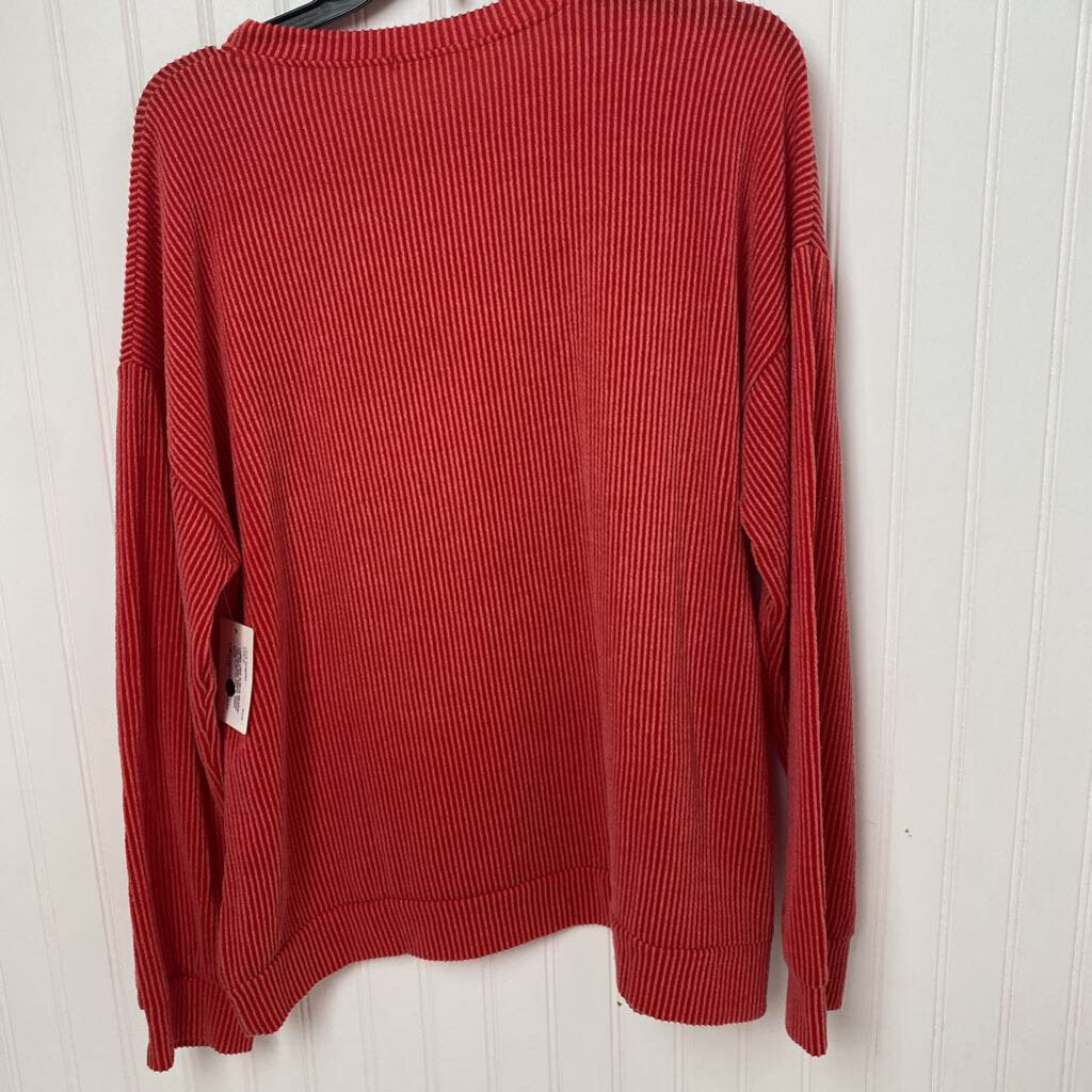 RIBBED GRAPIC LONG SLEEVED