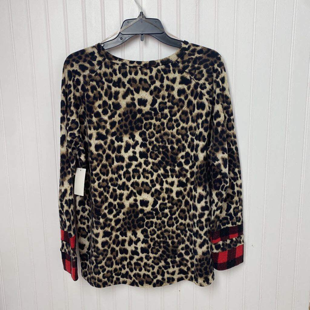 CHEETA PRINT SWEATER