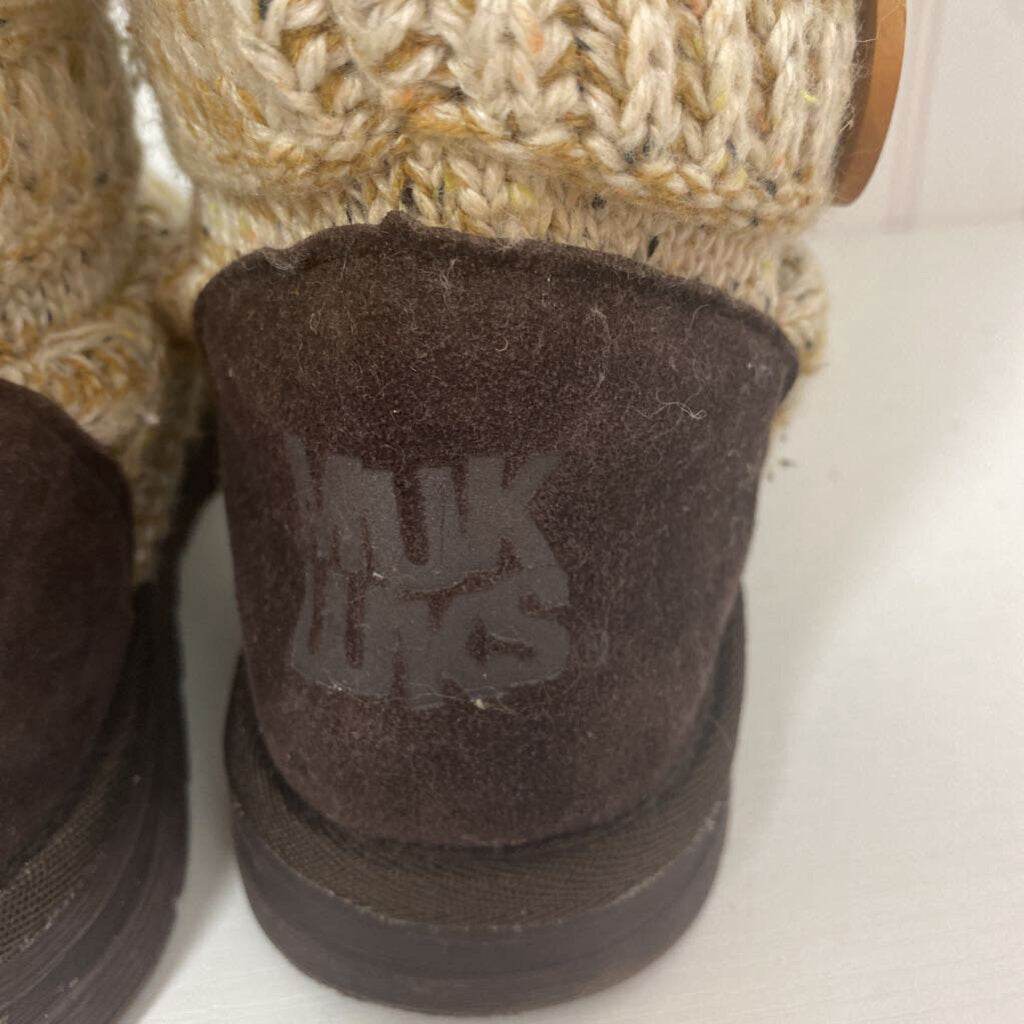 KNEE HIGH KNIT BOOTS