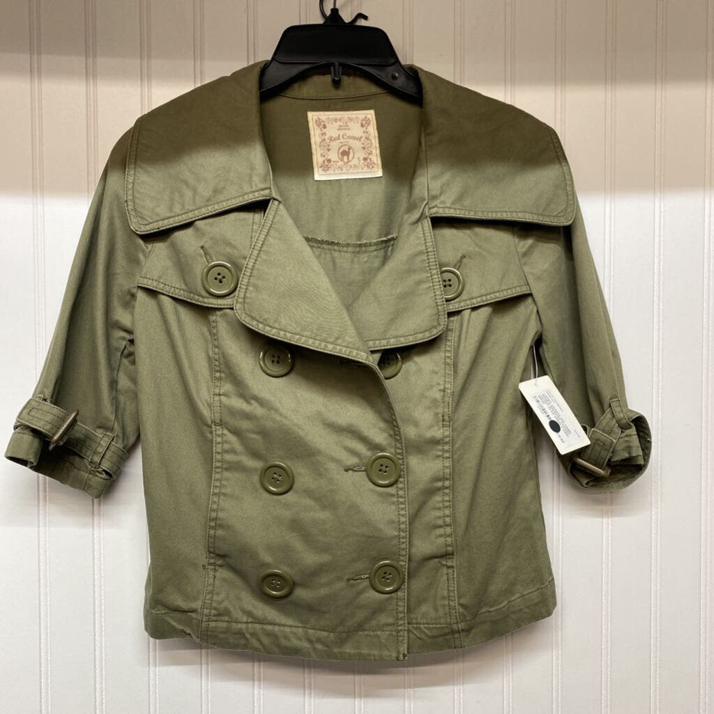 DOUBLE BREASTED CROPPED JACKET